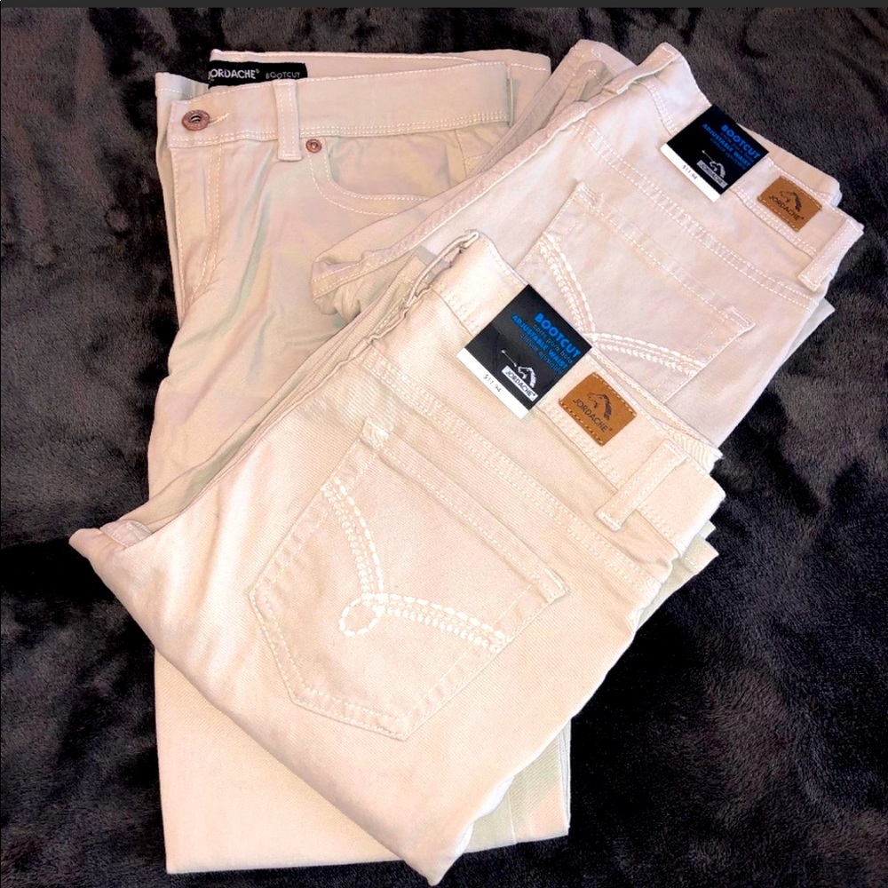 Brand new girls size 16 bootcut khaki pants . Each pair is $7 each..